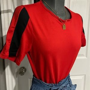 Red blouse